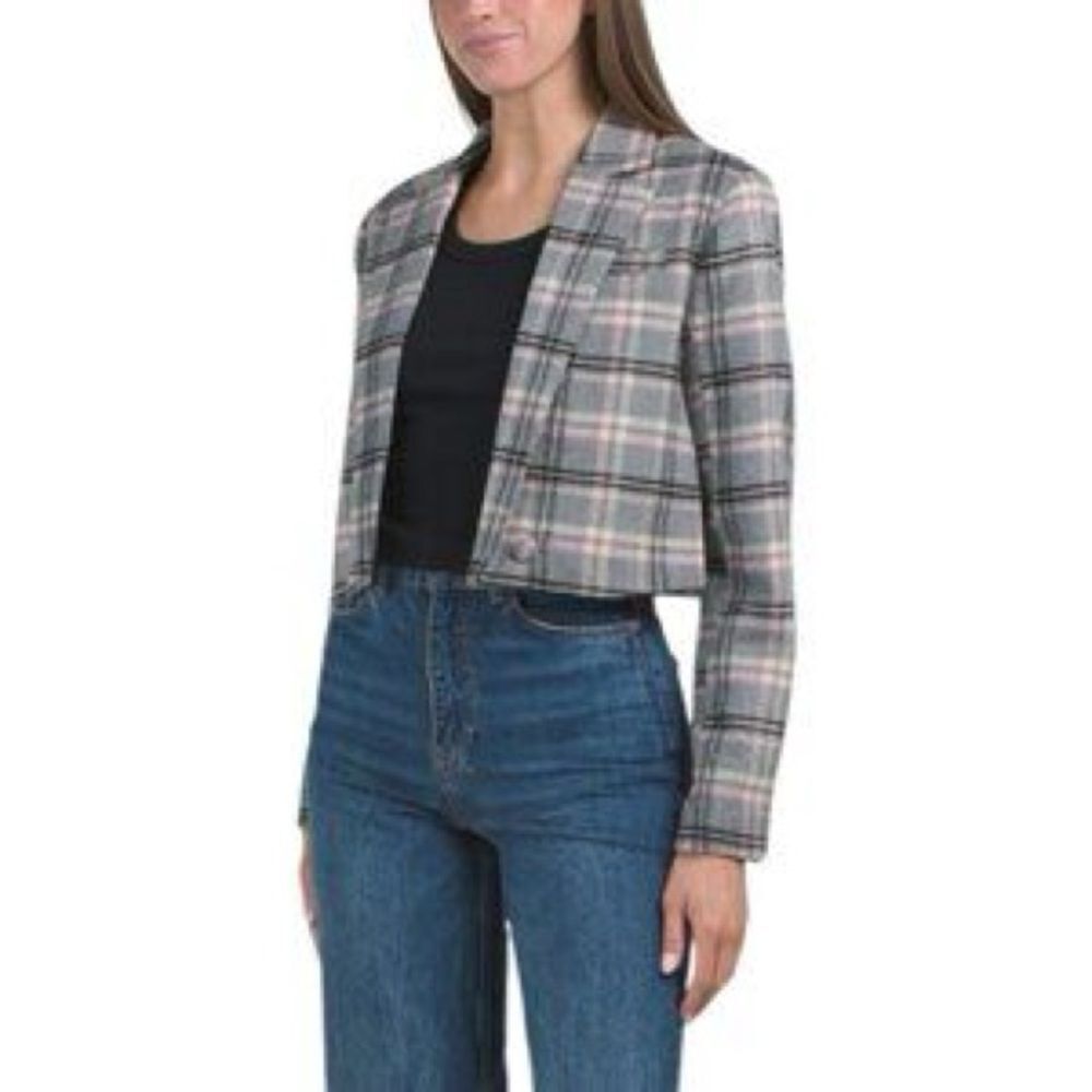 🔥Oat New York Gray Plaid Blazer Sz Small NWT